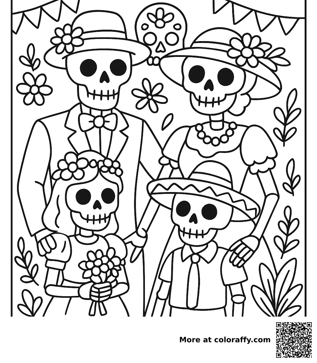 Skeleton Family Celebration