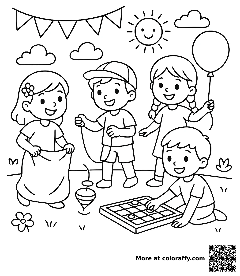 Friends Playing Games