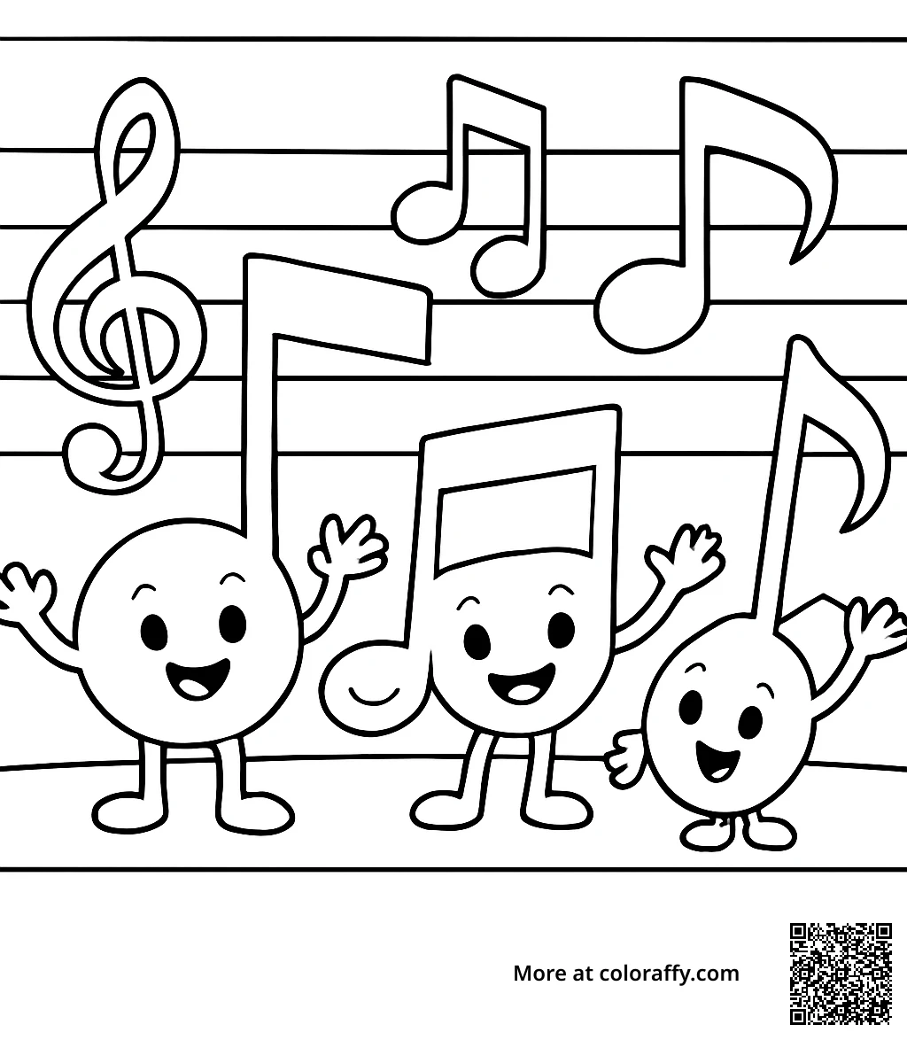 Dancing Music Notes