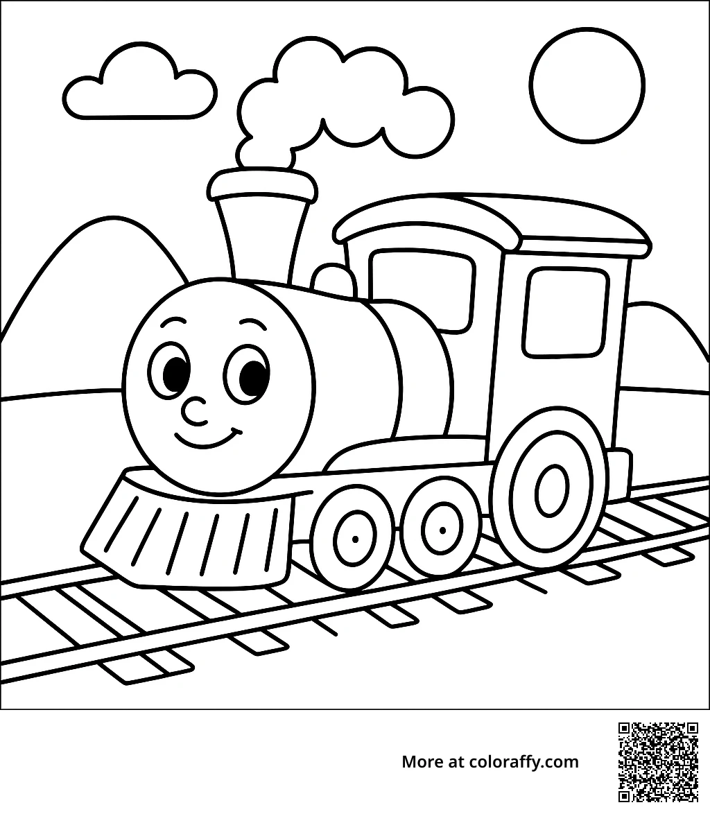Cute Cartoon Train